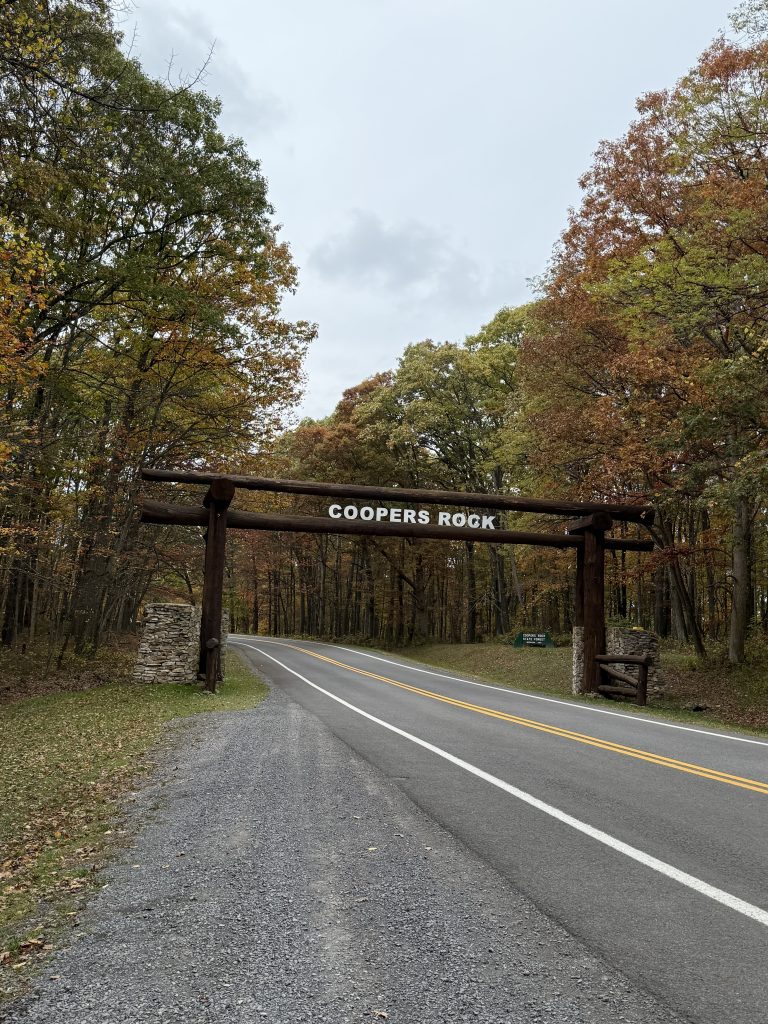 Coopers Rock State Forest West Virginia fall couples getaway