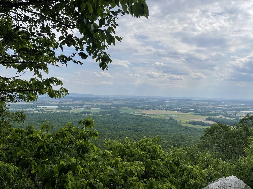 View from Round Head Overlook along the Appalachian Trail between PA 183 and Route 501 in Pennsylvania